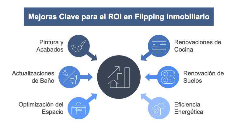 Mejoras clave para el retorno en operaciones de flipping inmobiliario